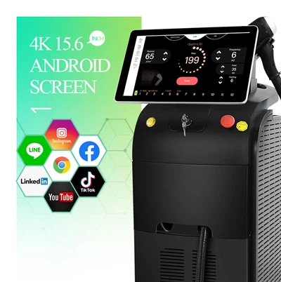 Mesin penghilang bulu laser dioda Spot yang dapat dikonversi