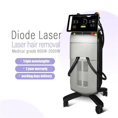 Mesin penghilang bulu laser dioda 2000 Watt