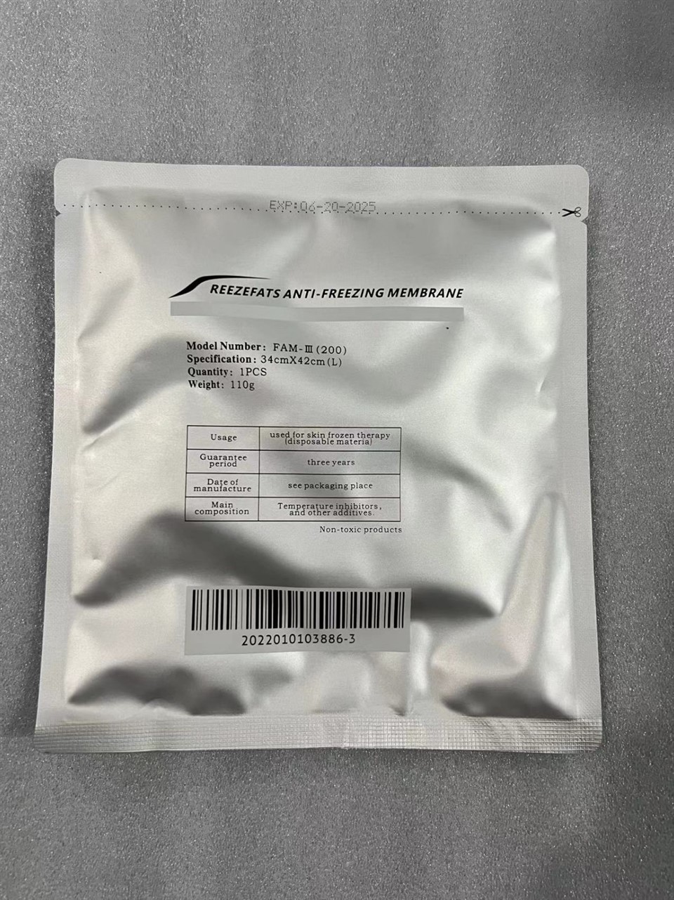 Professional Anti-Freezing Membrane For Cryolipolysis Treatment high quality