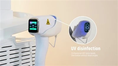 Mesin Penghilang Bulu Laser Dioda Profesional Dengan Sistem Sterilisasi UV